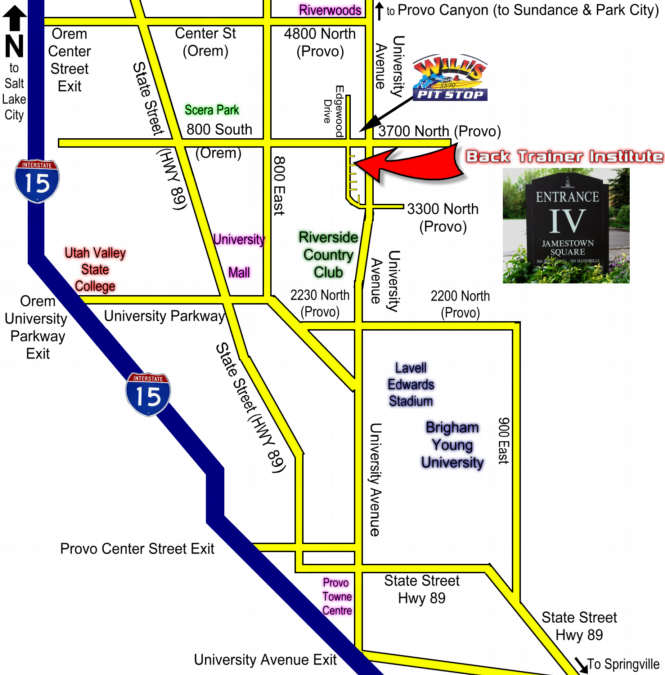 a map of jamestown. Here is a map to Advanced Spine And Pain Solutions, a Provo physical therapy